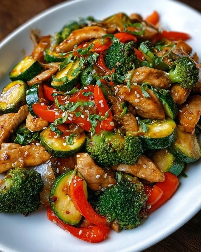 Keto Stir Fry with fresh vegetables and protein, low-carb meal option
