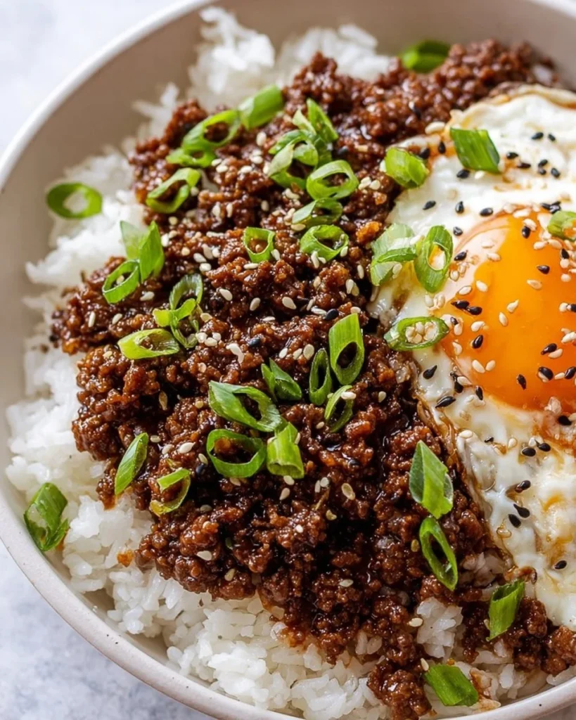 Delicious Korean Beef Bowls with tender beef and fresh vegetables