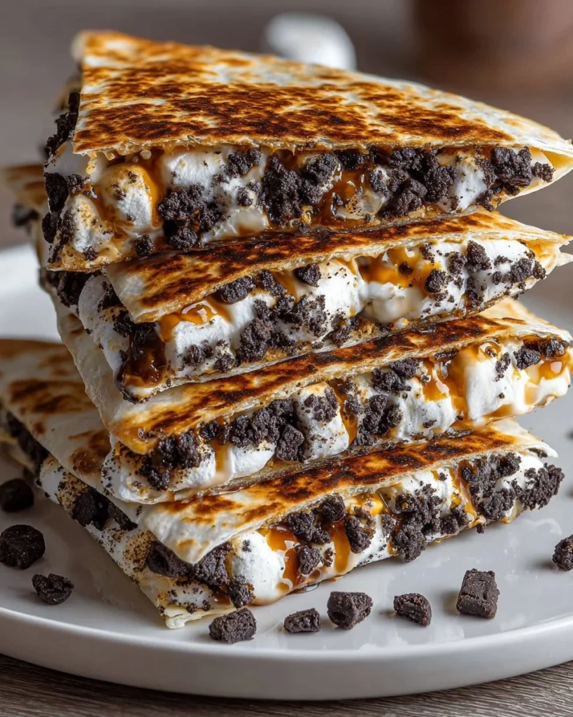 S'Mores Crunchwrap with Oreos - a delicious dessert treat