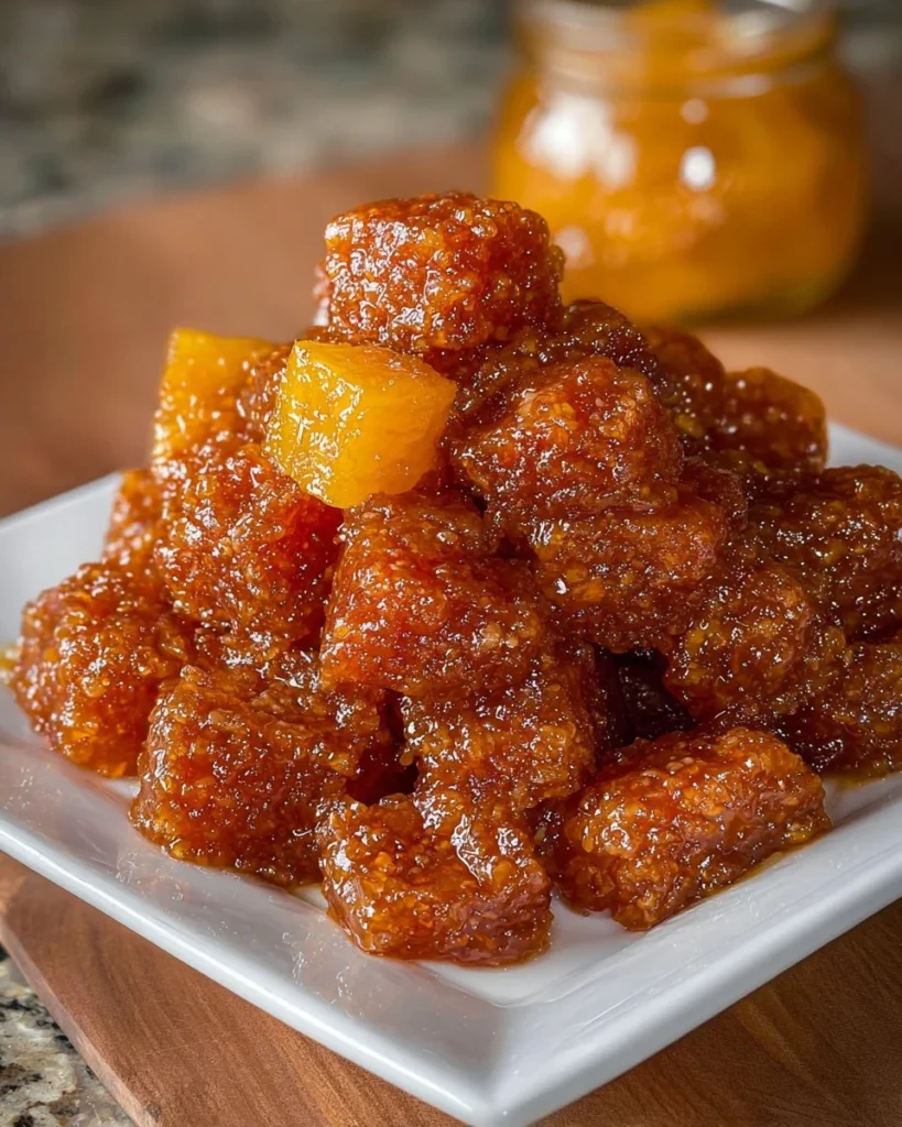 Sweet and spicy Pineapple Cowboy Candy in a bowl