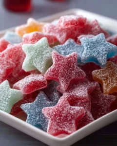 Colorful spangled candies in various shapes and sizes for a festive treat.