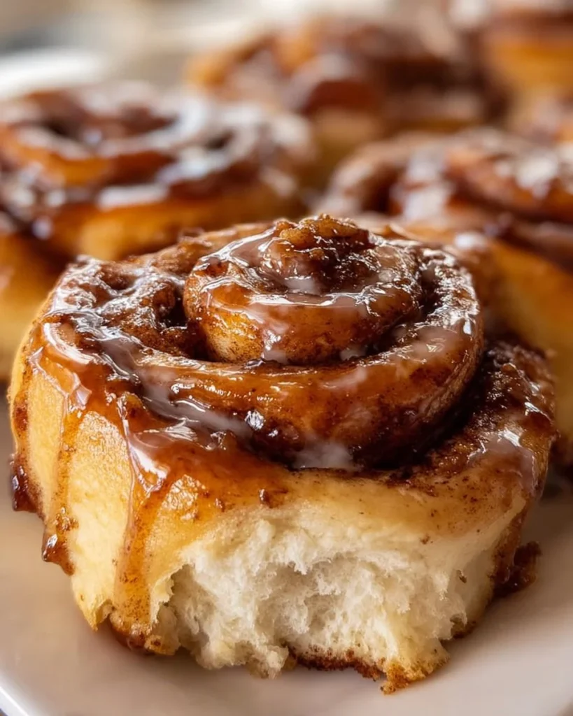 Delicious apple butter cinnamon rolls fresh out of the oven