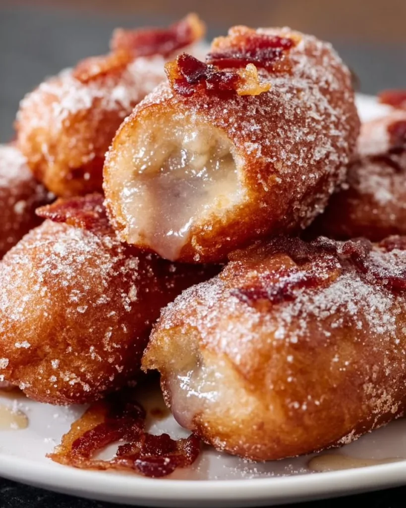 Freshly made donut sticks dusted with sugar, perfect for dessert or breakfast
