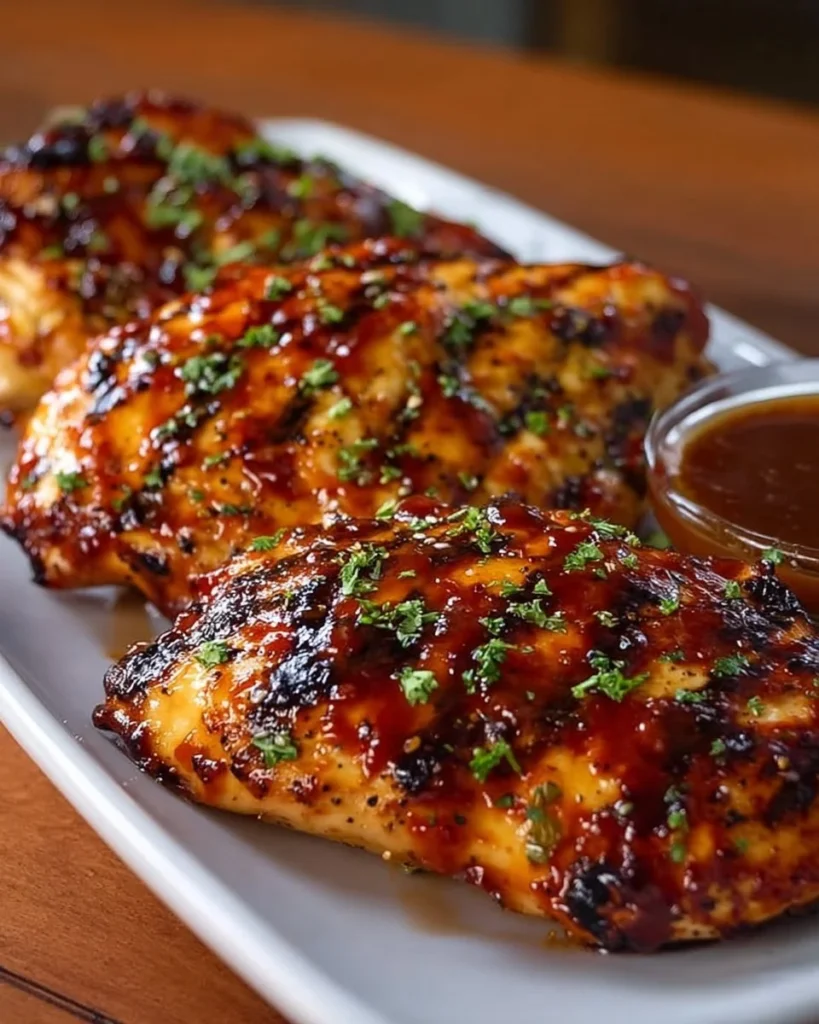 Delicious Easy BBQ Chicken grilled to perfection with a smoky glaze.