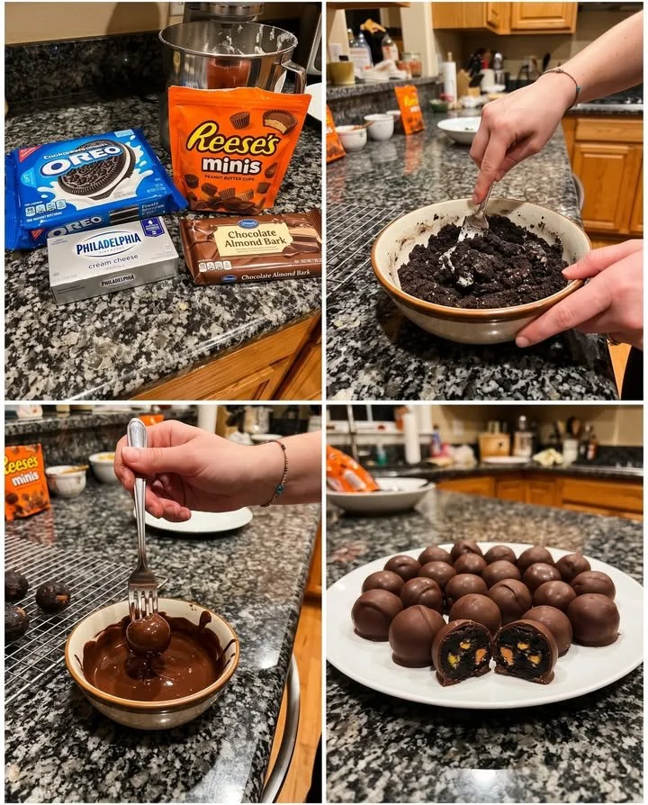 Delicious 3-Ingredient Reese's Truffles ready to enjoy